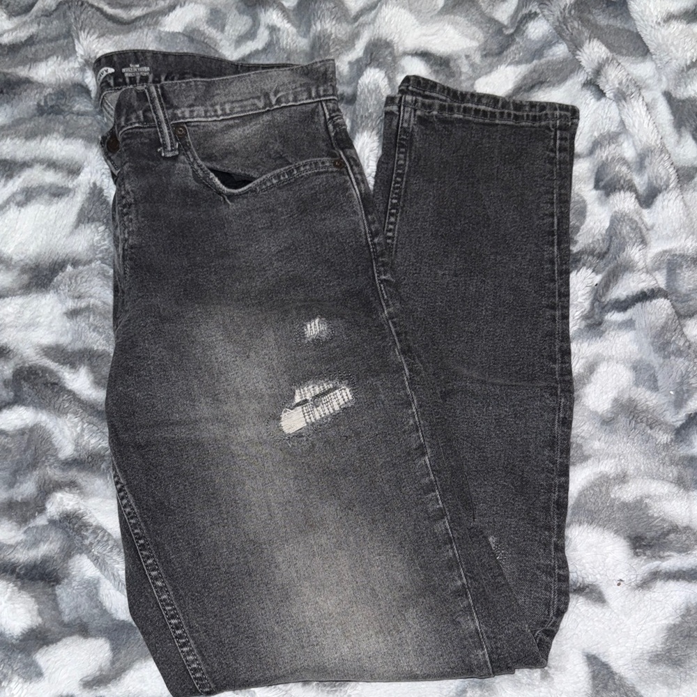 Old Navy Men's Relaxed Gray Jeans